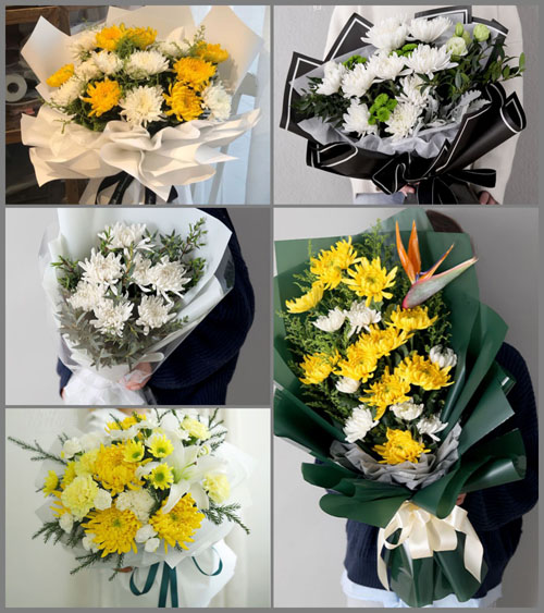 湖北武汉市新洲区三店街道许岗村白事花束代送